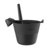 Harvia Click Sauna accessories set (bucket and ladle, matt plastic)
