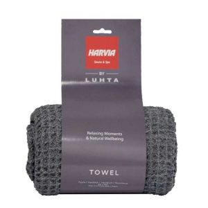 Harvia by Luhta is a nice towel to wrap around in after a sauna.