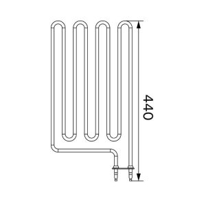Harvia The Wall SW60 Heating element Y10-0015 2000W/230V
