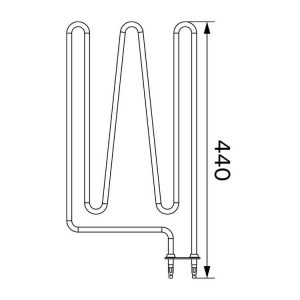 Harvia The Wall SW45 heating element Y10-0016 1500W/230V
