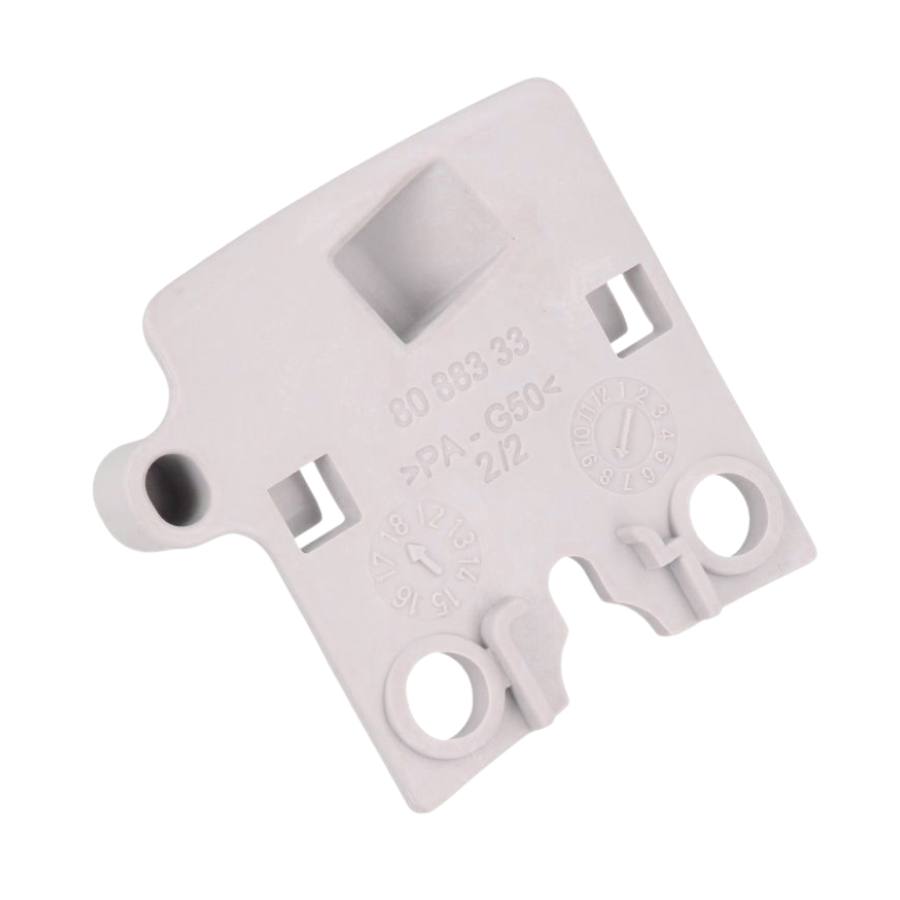 Asko Cylinda Pesukoneen Luukun Koukku (371239) – luukun lukituskoukku takapuoli ja merkinnät