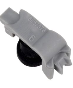 Astianpesukoneen takapysäytin, muovi- ja kumiosa