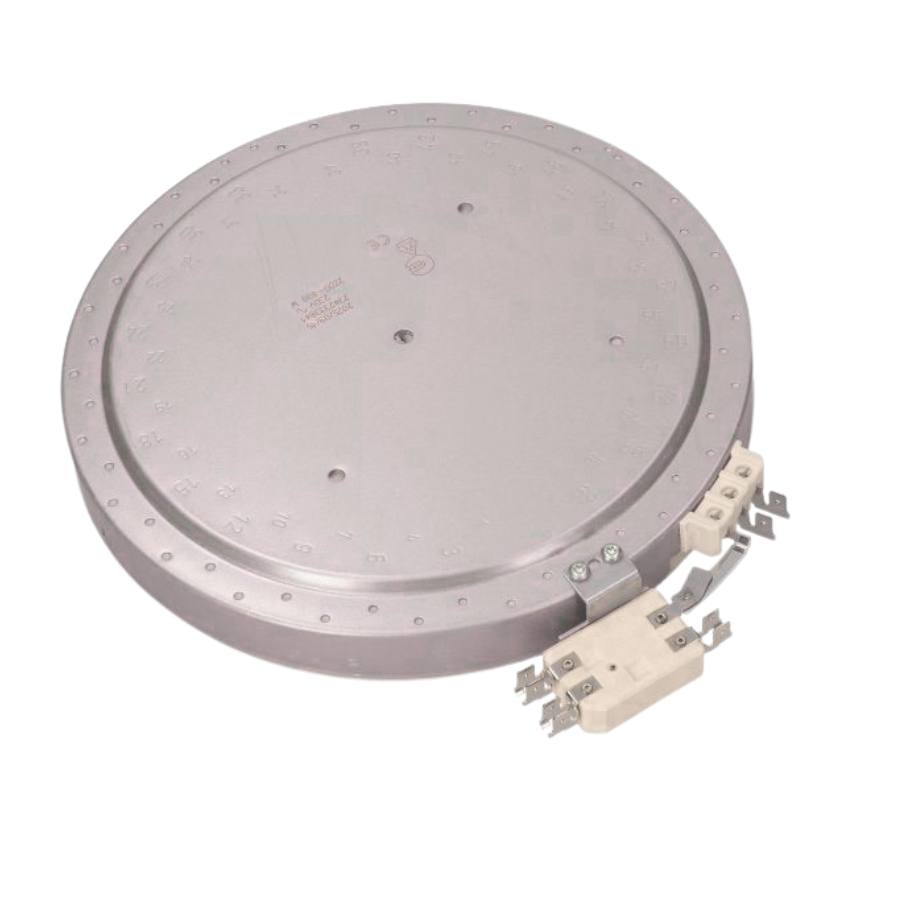 Asko Cylinda Upo keraamisen lieden keittolevy 2-alue 940241, takapuoli ja liitin – keraaminen keittolevyelementti