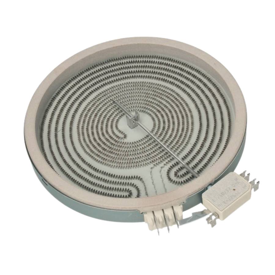 Asko Cylinda Upo keraamisen lieden keittolevy 2-alue 940241, vastus ja liitin – keraaminen keittolevyelementti