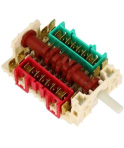 Uuninvalintakytkin 906828 viistokuvassa liitinrivit näkyvissä