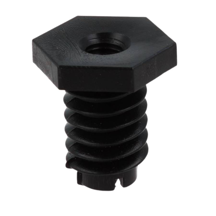 Asko Gorenje Upo Lieden Säätöjalka (516950) edestä kuvattuna, musta lieden säätöjalka