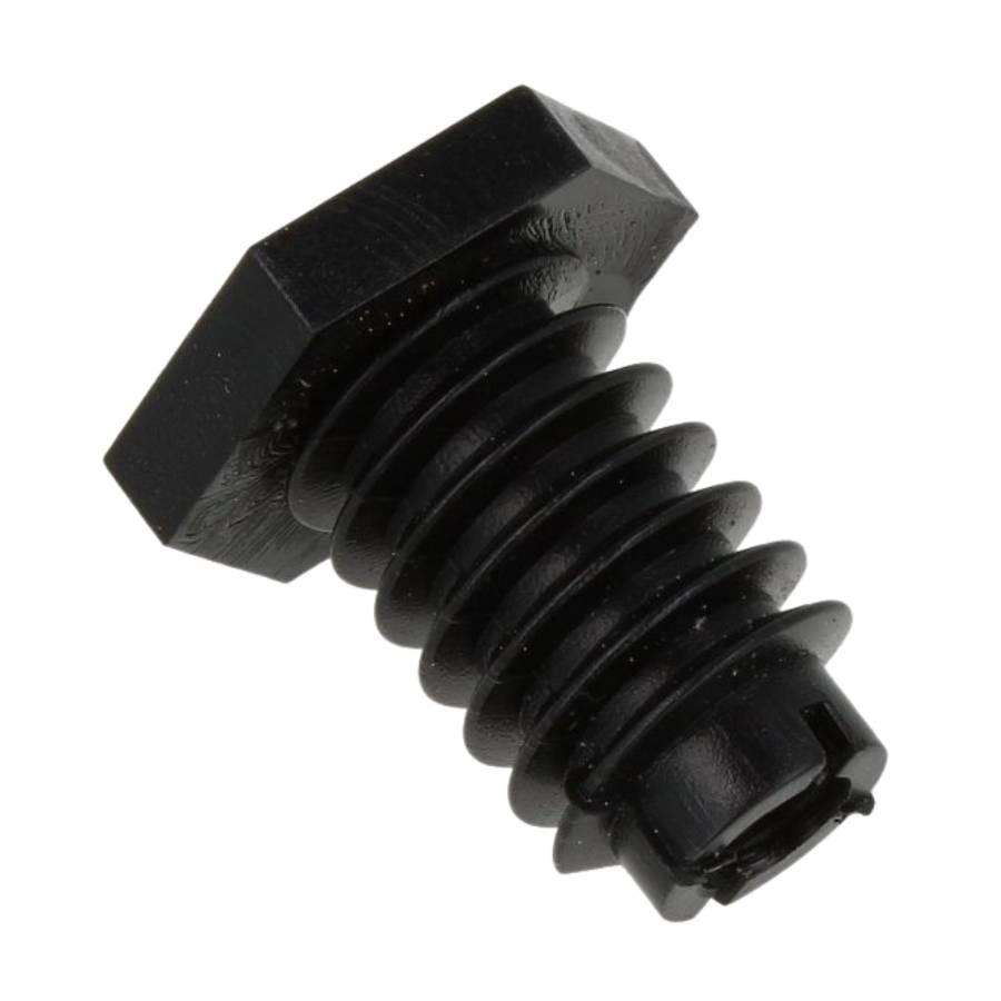 Asko Gorenje Upo Lieden Säätöjalka (516950) viistosta kuvattuna, musta lattialieden säätöjalka