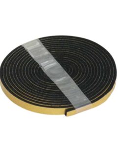 Asko Gorenje Upo liesitason tiivistenauha 288509 – kapea rulla mustaa liesitason tiivistettä ylhäältä kuvattuna