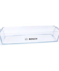 Bosch jääkaapin alin ovihylly, läpinäkyvä muovi