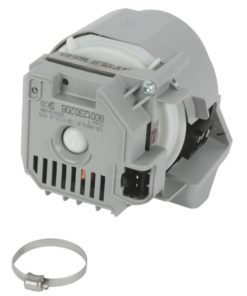 Bosch Siemens astianpesukoneen kiertovesipumppu takaa kuvattuna