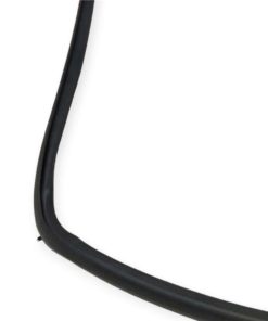 Long black oven door seal profile view