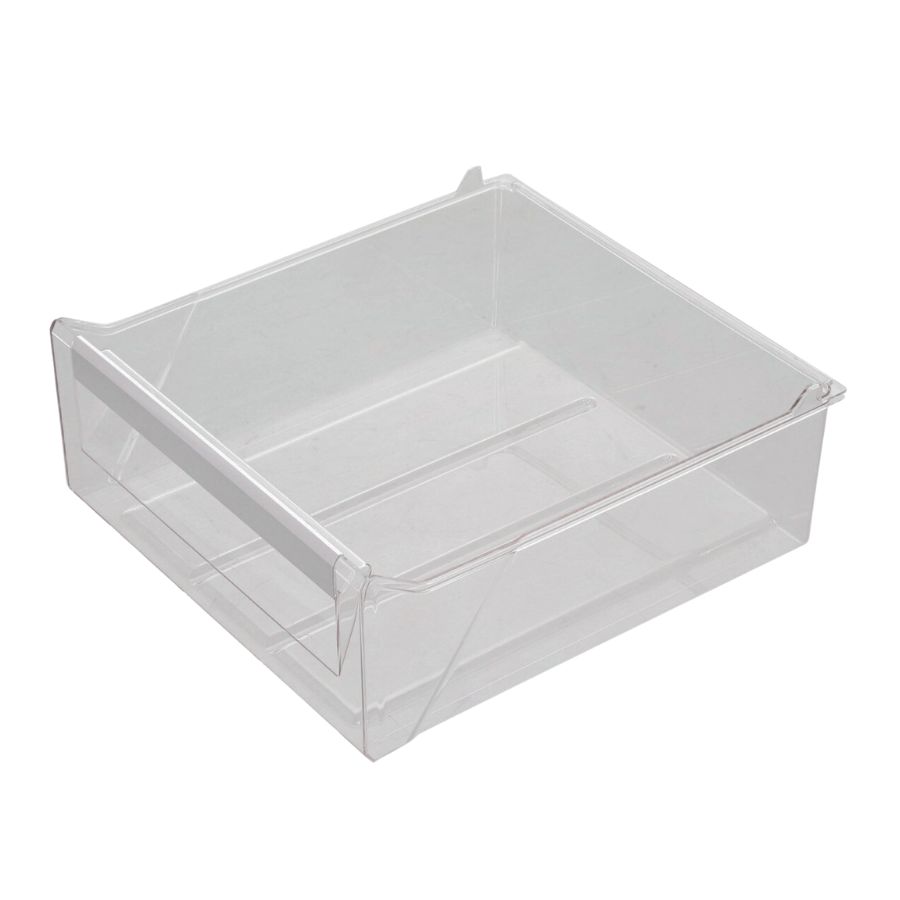 Electrolux LNT3FF- Ylin Pakastelaatikko 8079145101 – pakastimen ylälaatikko sivusta, kirkas muovi