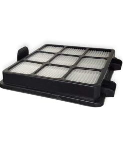 HEPA filter with side clips and black frame