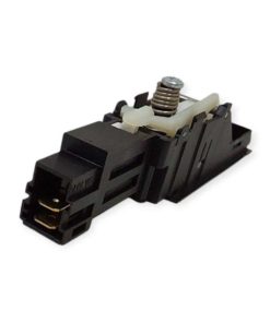 Tumble dryer door lock with connectors