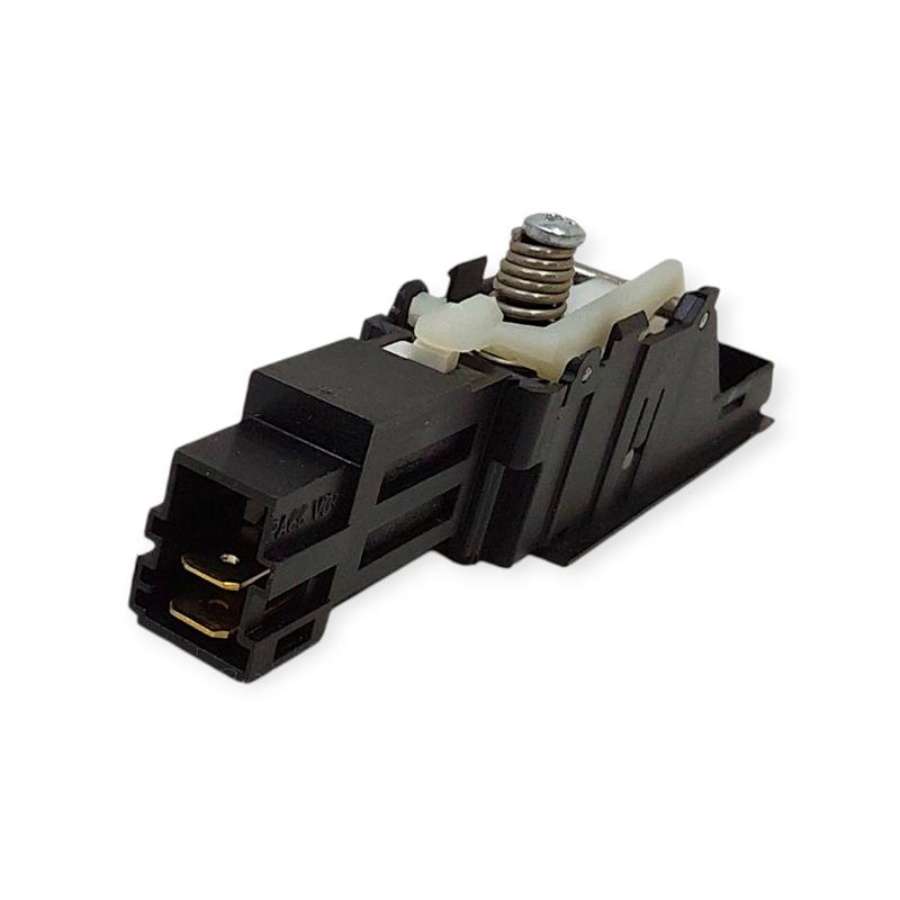 Tumble dryer door lock with connectors