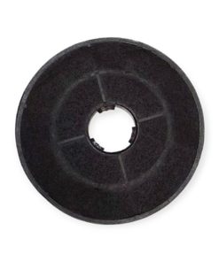 Pyöreä aktiivihiilisuodatin ylhäältä kuvattuna