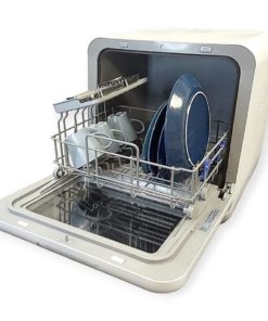 Helkama HAP420C pöytätiskikone avoin luukku ja täytetty kori