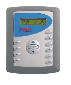 Helo DIGI II Ohjauskeskus ja Digi II -ohjain LCD-näytöllä, vaihtoehtona Midi adapteri ja Helo Midi RA18