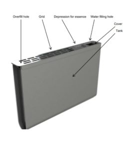 Helo WT Tank (Helo-WT passive steamer) with cover, tank, grid, depression for essence, and water filling hole