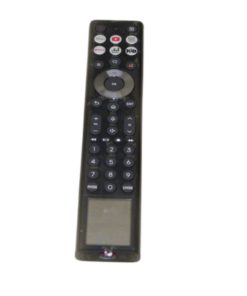 Hisense projektorin kaukosäädin, edestä kuvattuna