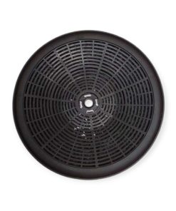 round carbon filter with mesh top view