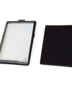 dust filter and pre-filter separated white and black