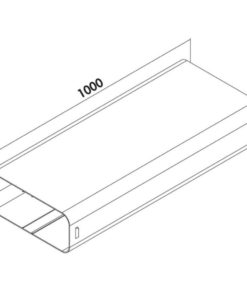 PRIME flow ilmanvaihtokanava 222x89mm 0.5 m pituudella
