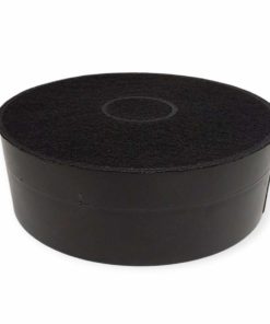 Savo HS-41 aktiivihiilisuodatin ylhäältä – pyöreä rakenne ja keskiön lukitus