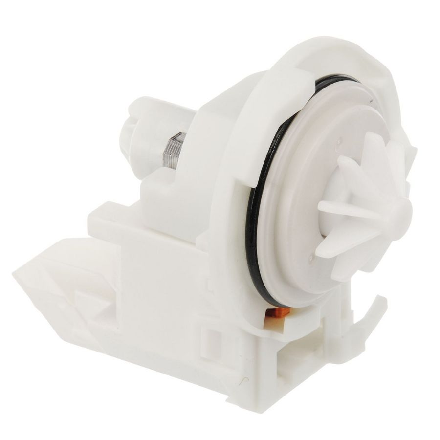 Siemens Bosch Astianpesukoneen Poistopumppu (00165261) tyhjennyspumppu etuviisto, tiiviste näkyy