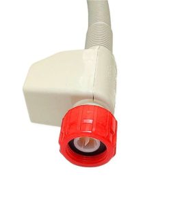 Vedenottoletkun kulmaliitin ja punainen kierreosa