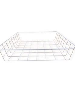 White metal grid basket for mangle parts