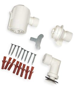 Vallox Silent Klick vesilukko -sarja ja asennustarvikkeet