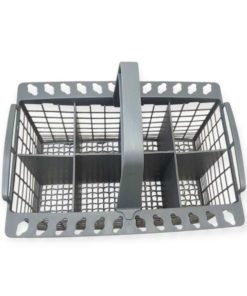 Dishwasher cutlery basket top view with six sections